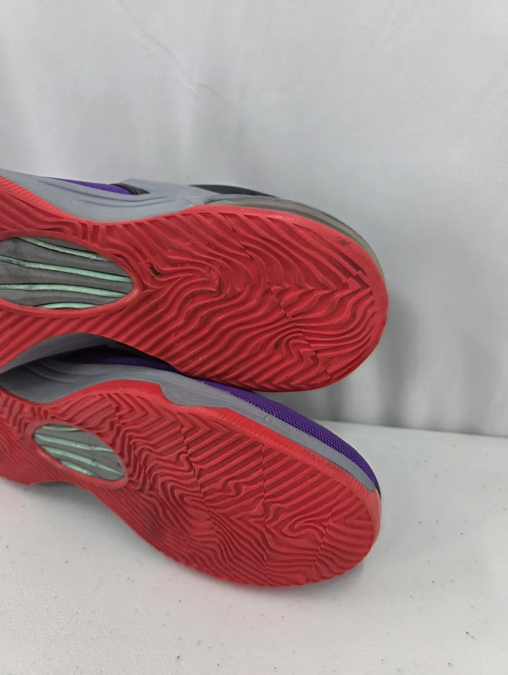 Nike KD 7 Lightning 534 Mens Size 13 Shoes Purple Basketball Sneakers 653996-535